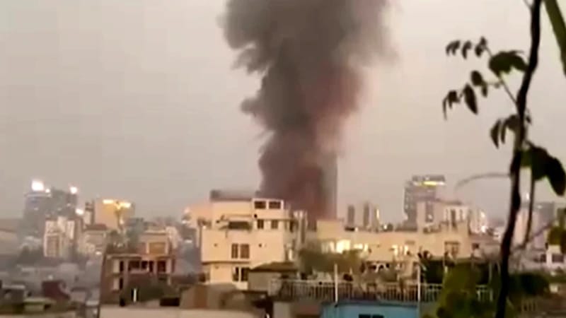 কড়াইল বস্তিতে আগুন