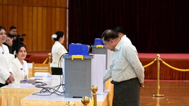 নির্বাচন নিয়ে আন্তর্জাতিক সমালোচনা উড়িয়ে দিলেন মিয়ানমার জান্তা প্রধান