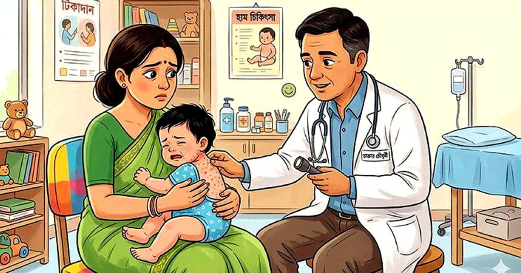 ফেনীতে ‘হাম’ নিয়ে আতঙ্কিত না হয়ে সতর্ক থাকার পরামর্শ স্বাস্থ্য বিভাগের